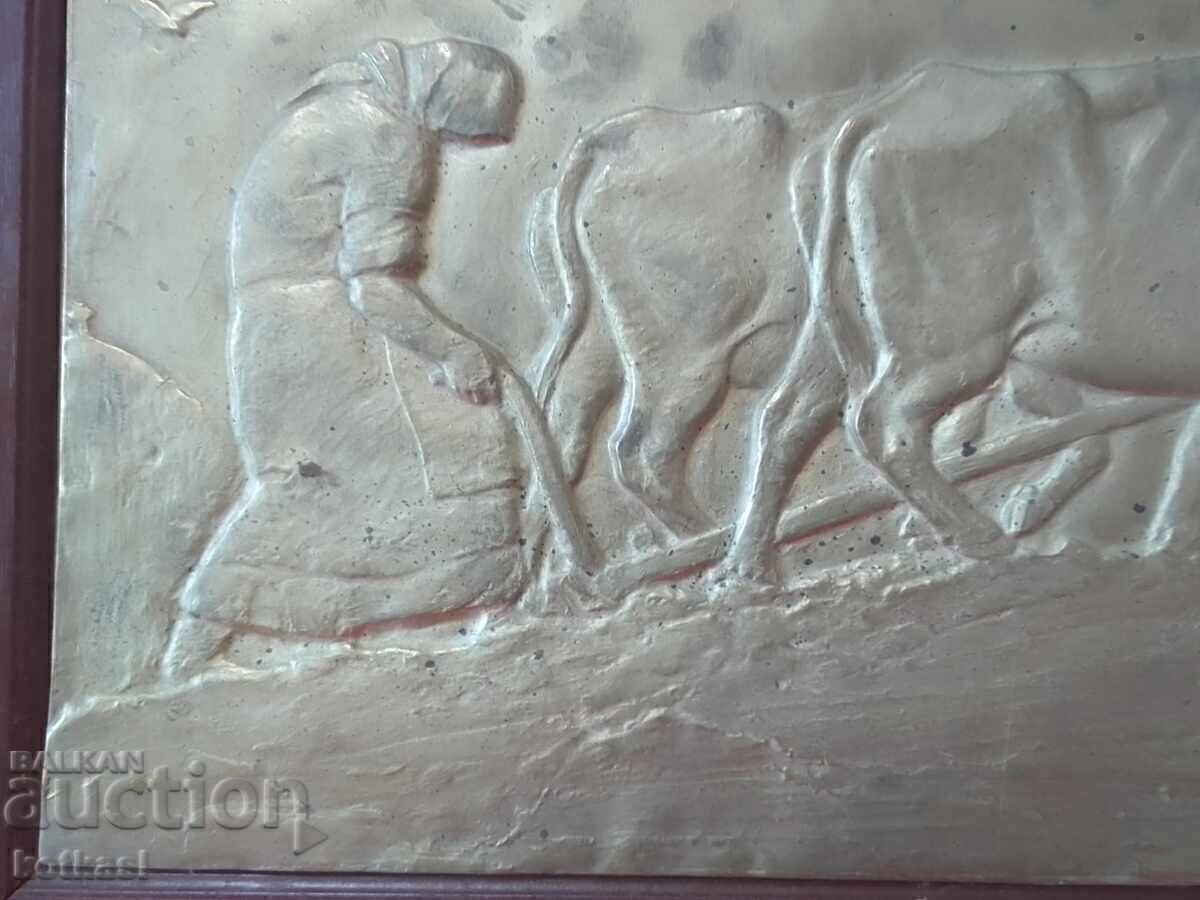 Prof. A. Dudulov vechi tablou din cupru Femeie din Oran - 5 Prof. A. Dudulov vechi tablou din cupru Femeie din Oran - 5