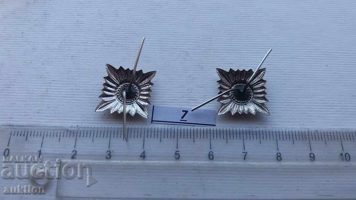 звезди фицерски пагони подполковник от БА униформа - 5 звезди фицерски пагони подполковник от БА униформа - 5