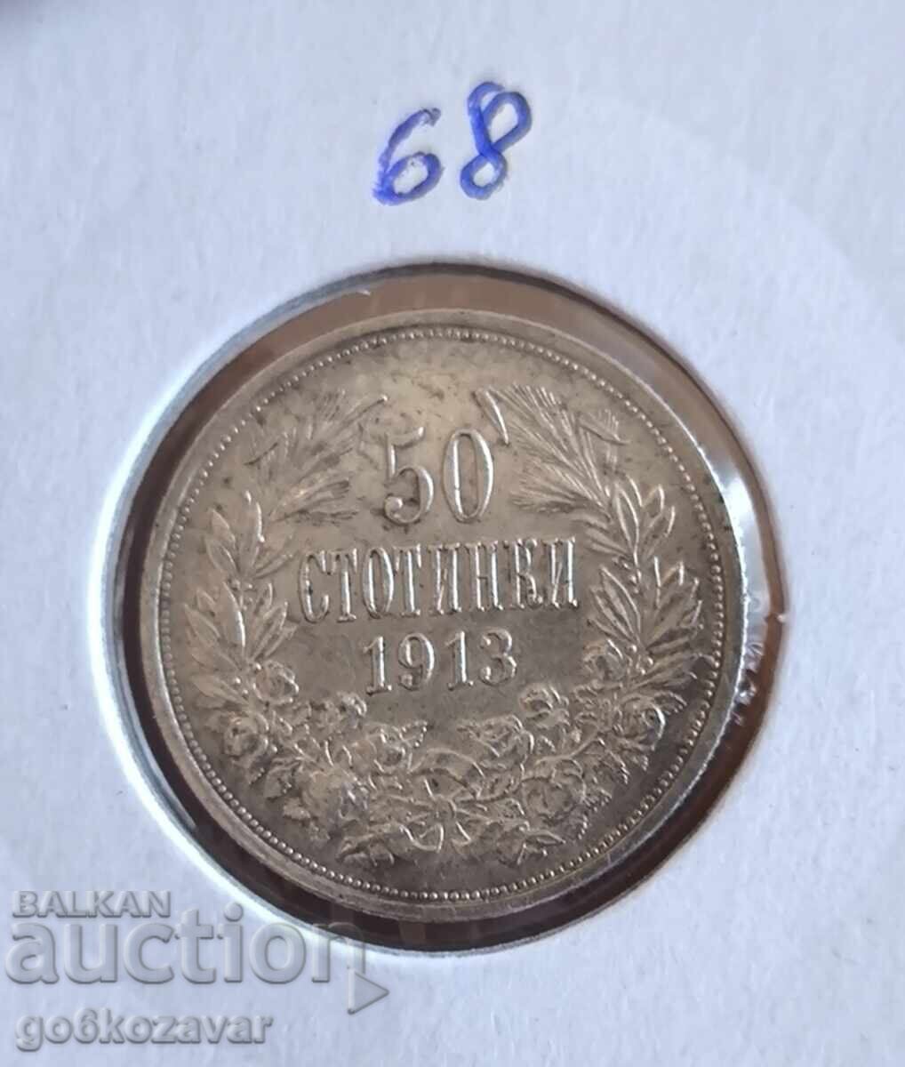 Bulgaria 50 cent 1913 Silver! Bulgaria 50 cent 1913 Silver!