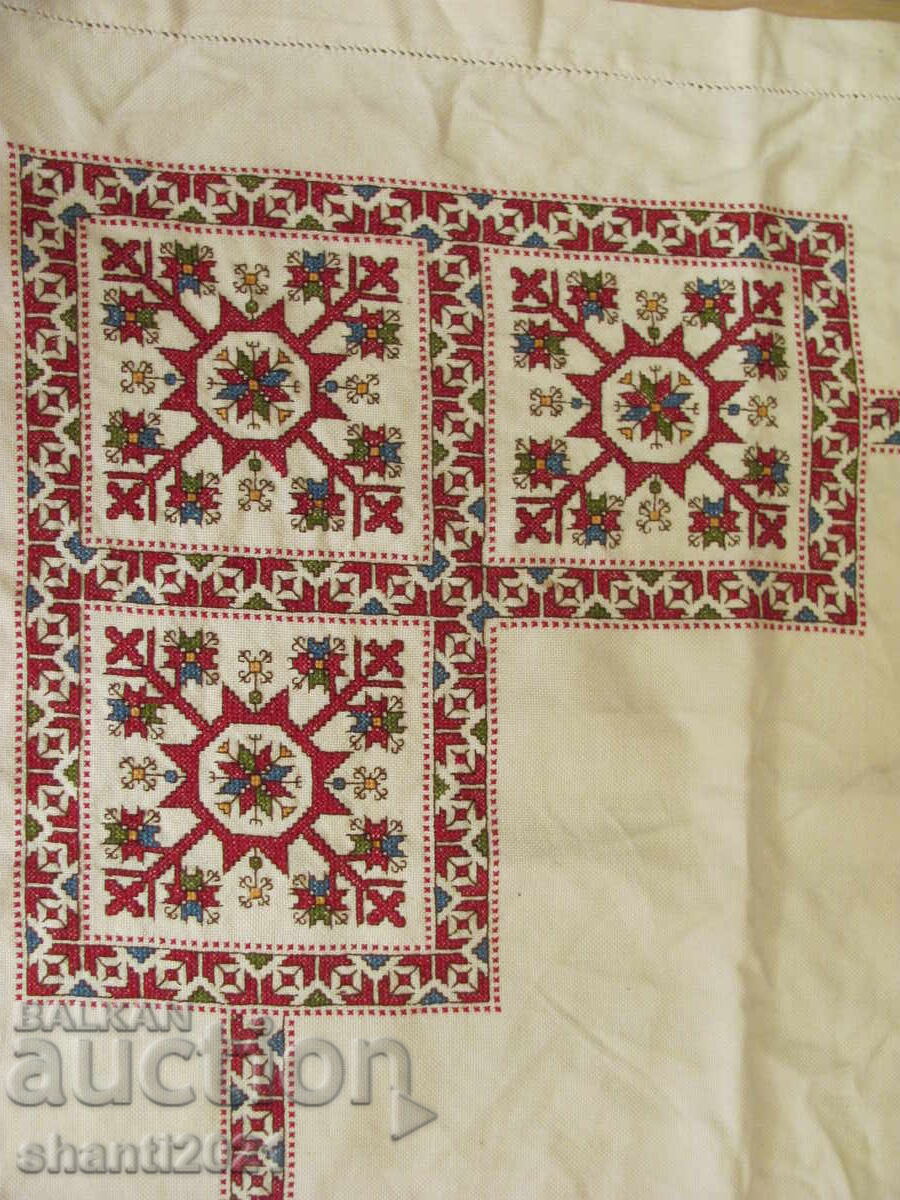 Large hand-sewn Panama tablecloth, cotton threads with price 312.00 BGN | € 159.52 Large hand-sewn Panama tablecloth, cotton threads with price 312.00 BGN | € 159.52