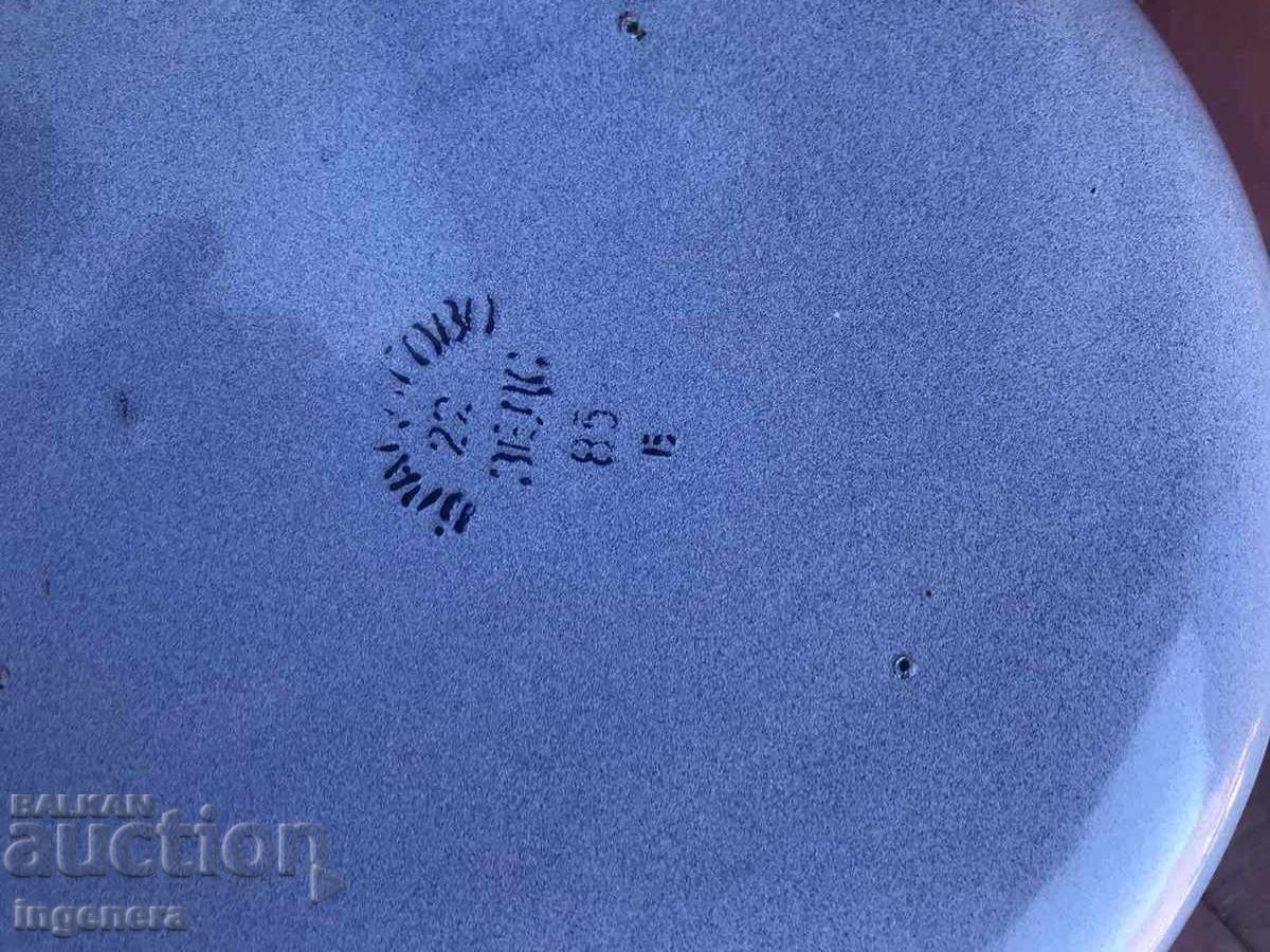 TRAY FACET ENAMELED NOVO-BULGARIA BRATSIGOVO - 5 TRAY FACET ENAMELED NOVO-BULGARIA BRATSIGOVO - 5