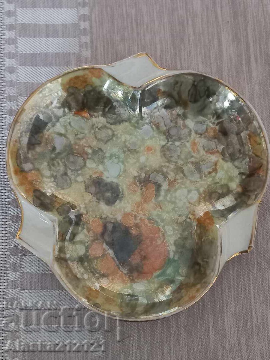 Old porcelain ashtray from former Yugoslavia