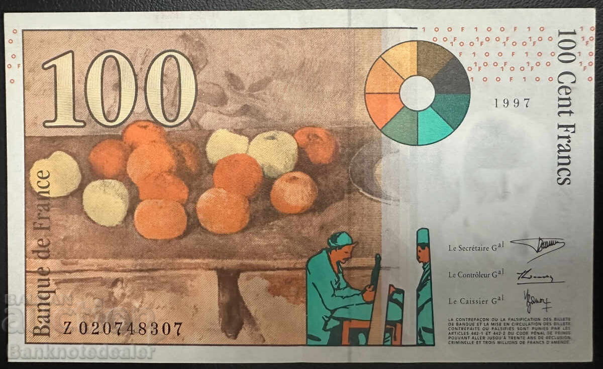 France 100 Francs 1997 Pick 158 Ref 8307 with price 40.00 BGN | € 20.45 France 100 Francs 1997 Pick 158 Ref 8307 with price 40.00 BGN | € 20.45