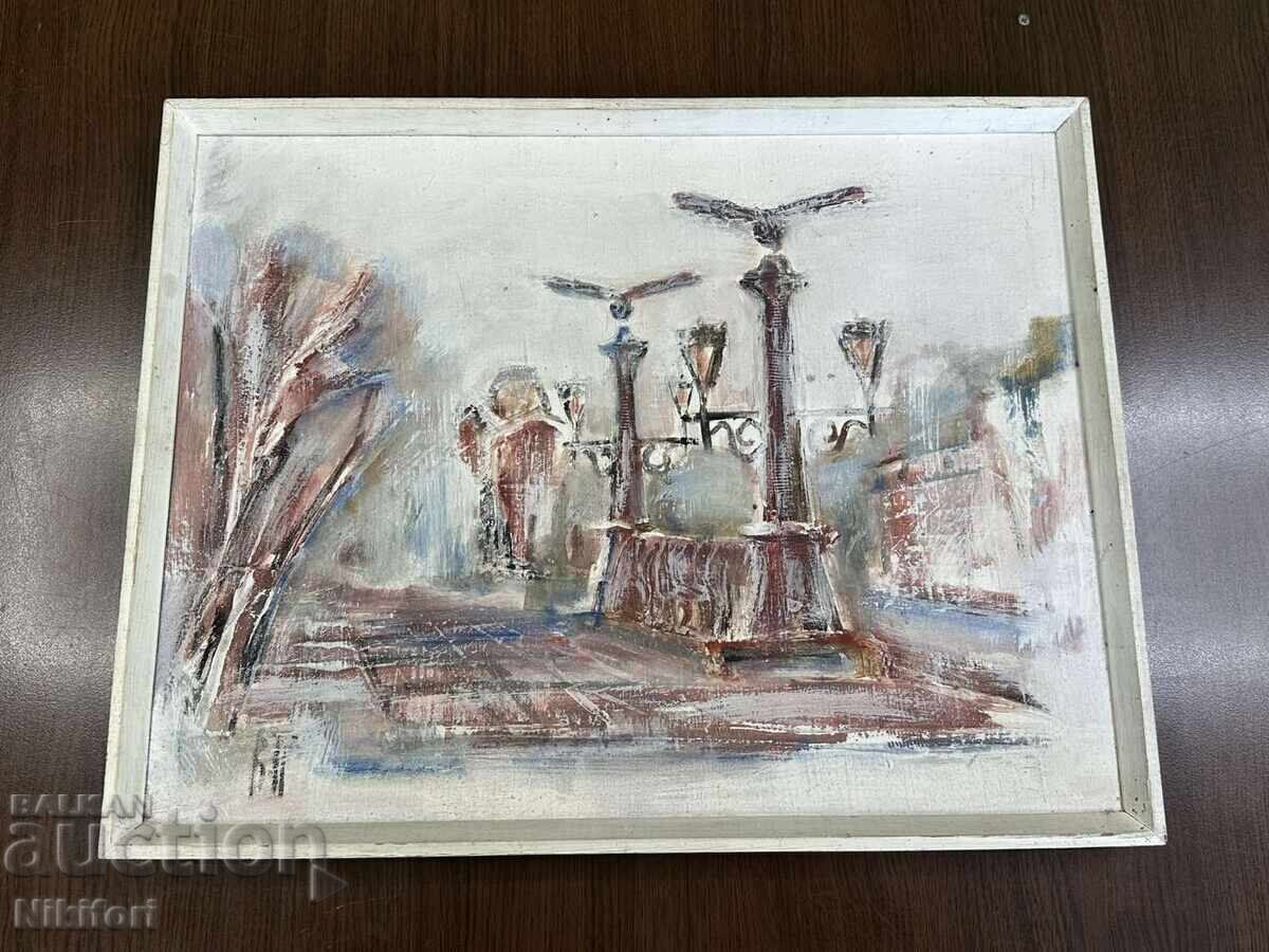 Painting by Venelin Petrov Eagle Bridge 1998 with price 195.00 BGN | € 99.70 Painting by Venelin Petrov Eagle Bridge 1998 with price 195.00 BGN | € 99.70