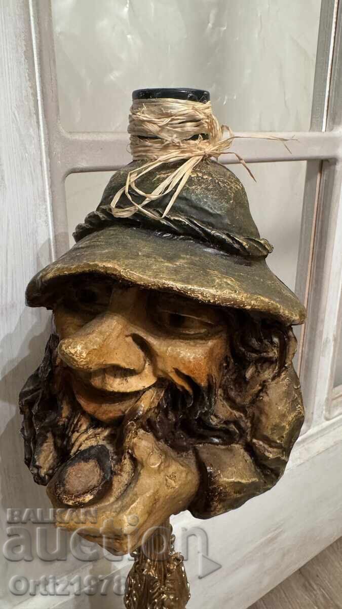 Sticlă masivă, elf, pitic – vintage, 682g Sticlă masivă, elf, pitic – vintage, 682g