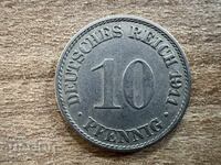 Germany - 10 Pfennig (1911) - A