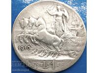 1 lira 1910 Italy silver