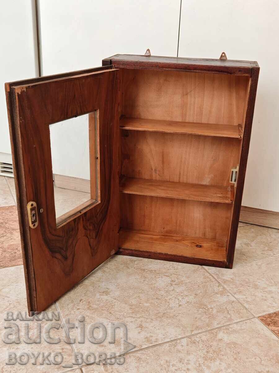 Auction Antique Wall Cabinet with Shelves 43/30/14 cm Auction Antique Wall Cabinet with Shelves 43/30/14 cm
