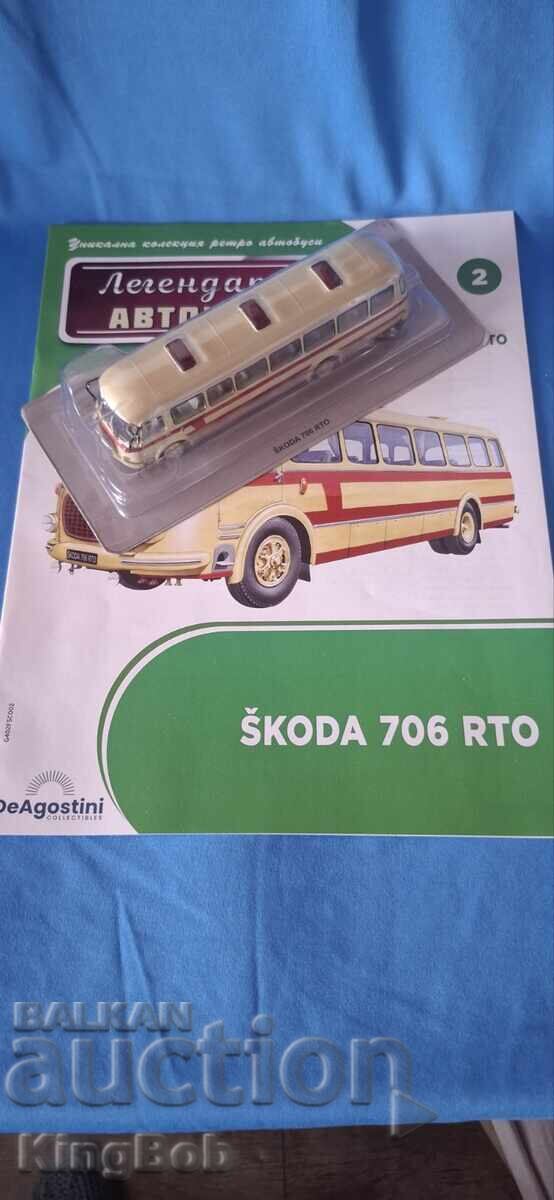 COLECȚIE DE AUTOBUZE LEGENDARE - SKODA 706 RTO