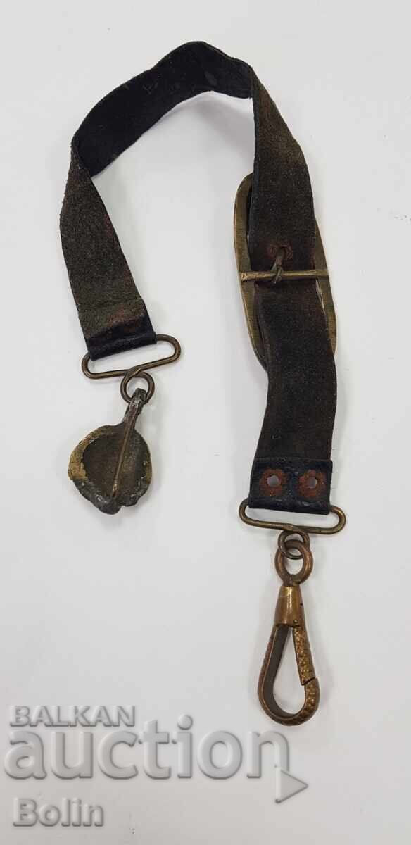 Много рядък царски морски носач за сабя, кортик - офицерски - 6 Много рядък царски морски носач за сабя, кортик - офицерски - 6