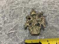 Renaissance double-headed eagle for jewelry, silver cut