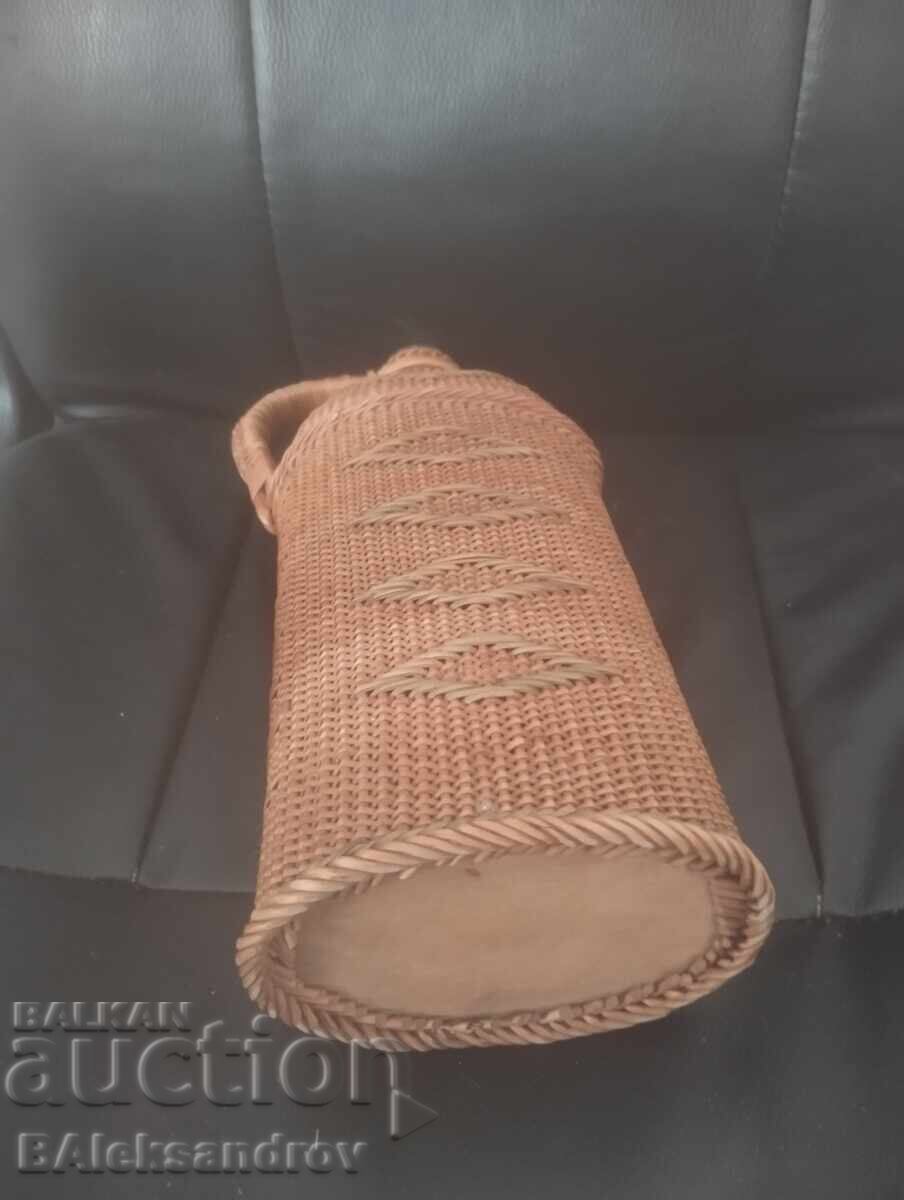 Old wicker bottle - 5 Old wicker bottle - 5