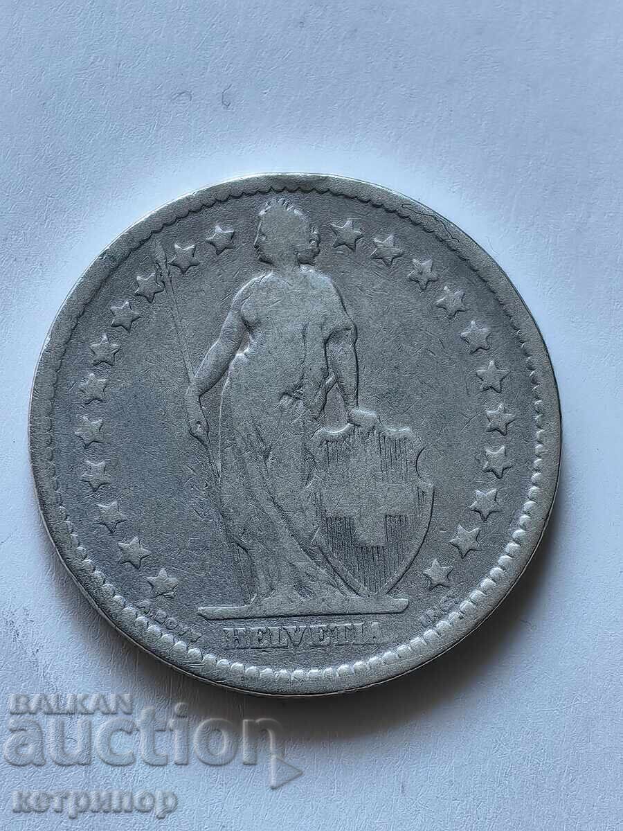 2 φράγκα Ελβετία 1878 ασήμι με τιμή 42.00 BGN | € 21.47 2 φράγκα Ελβετία 1878 ασήμι με τιμή 42.00 BGN | € 21.47