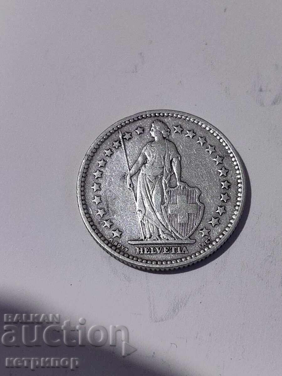 2 francs Switzerland 1886 silver with price 42.00 BGN | € 21.47 2 francs Switzerland 1886 silver with price 42.00 BGN | € 21.47