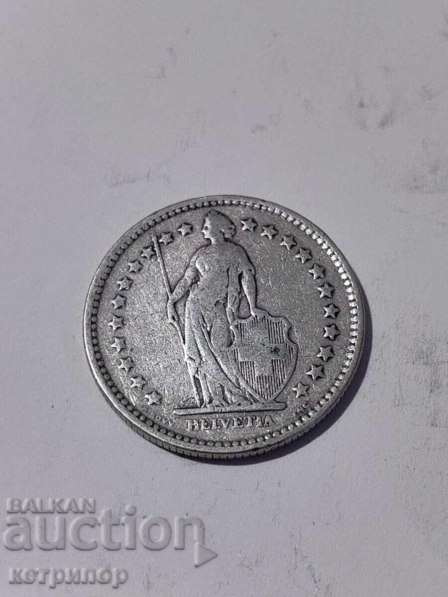 2 φράγκα Ελβετία 1903 ασήμι με τιμή 36.00 BGN | € 18.41 2 φράγκα Ελβετία 1903 ασήμι με τιμή 36.00 BGN | € 18.41