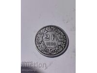 2 francs Switzerland 1903 silver