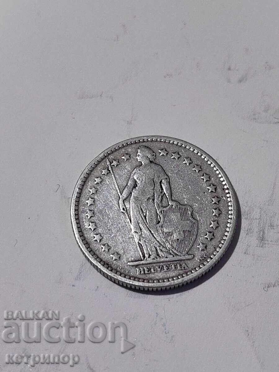 2 francs Switzerland 1905 silver with price 42.00 BGN | € 21.47 2 francs Switzerland 1905 silver with price 42.00 BGN | € 21.47