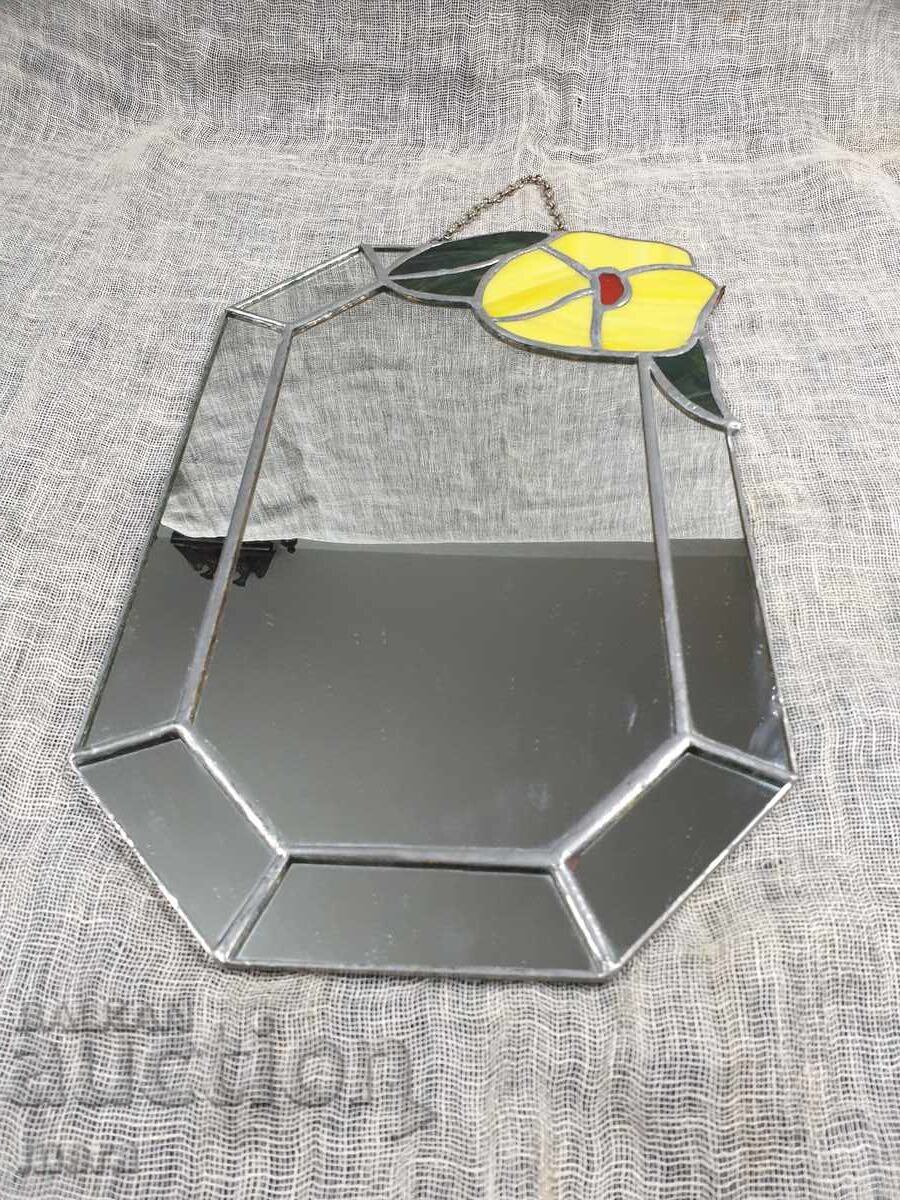 Vintage καθρέφτης με τεχνολογία Tiffany