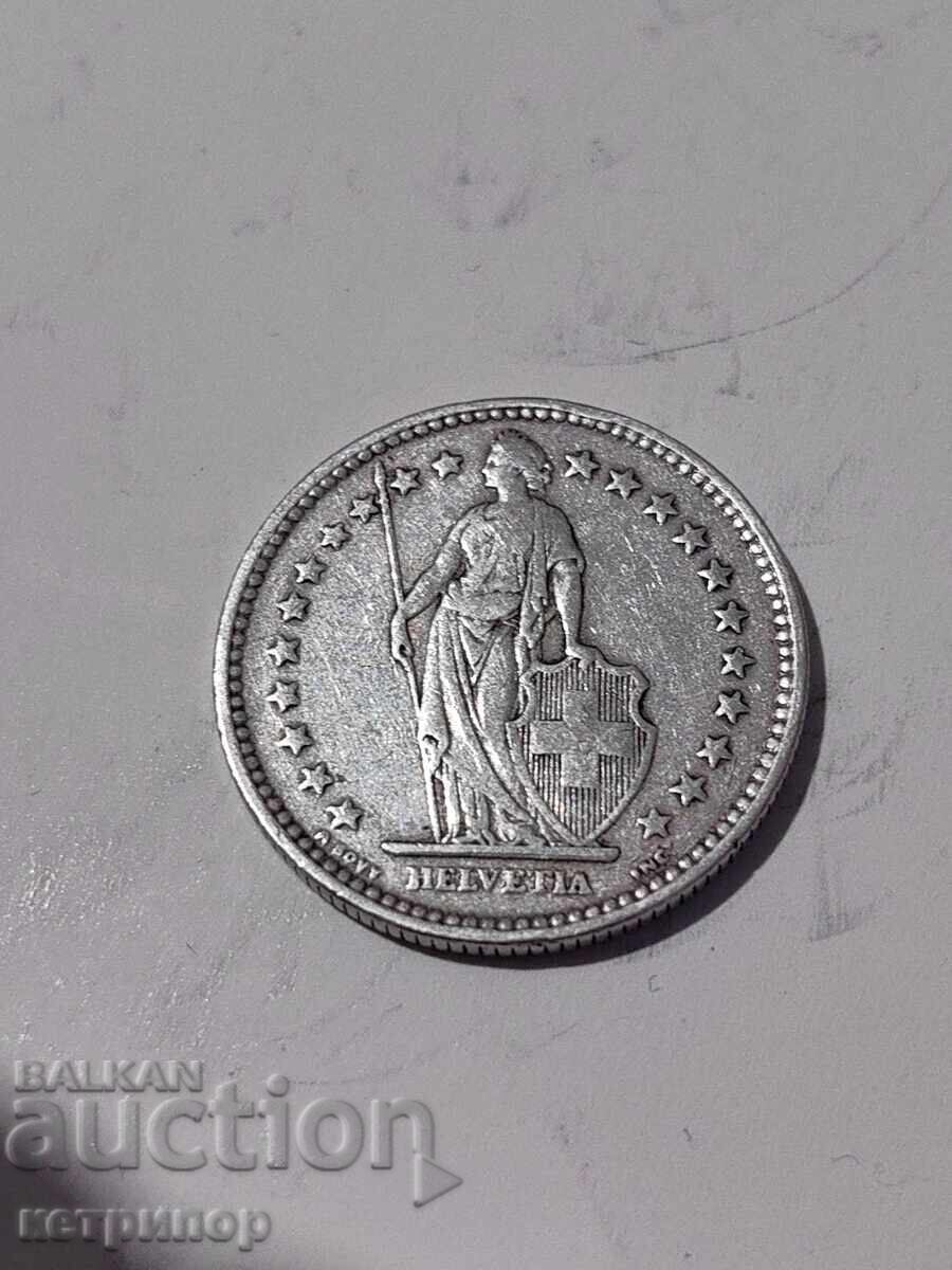 2 φράγκα Ελβετία 1909 ασήμι με τιμή 42.00 BGN | € 21.47 2 φράγκα Ελβετία 1909 ασήμι με τιμή 42.00 BGN | € 21.47