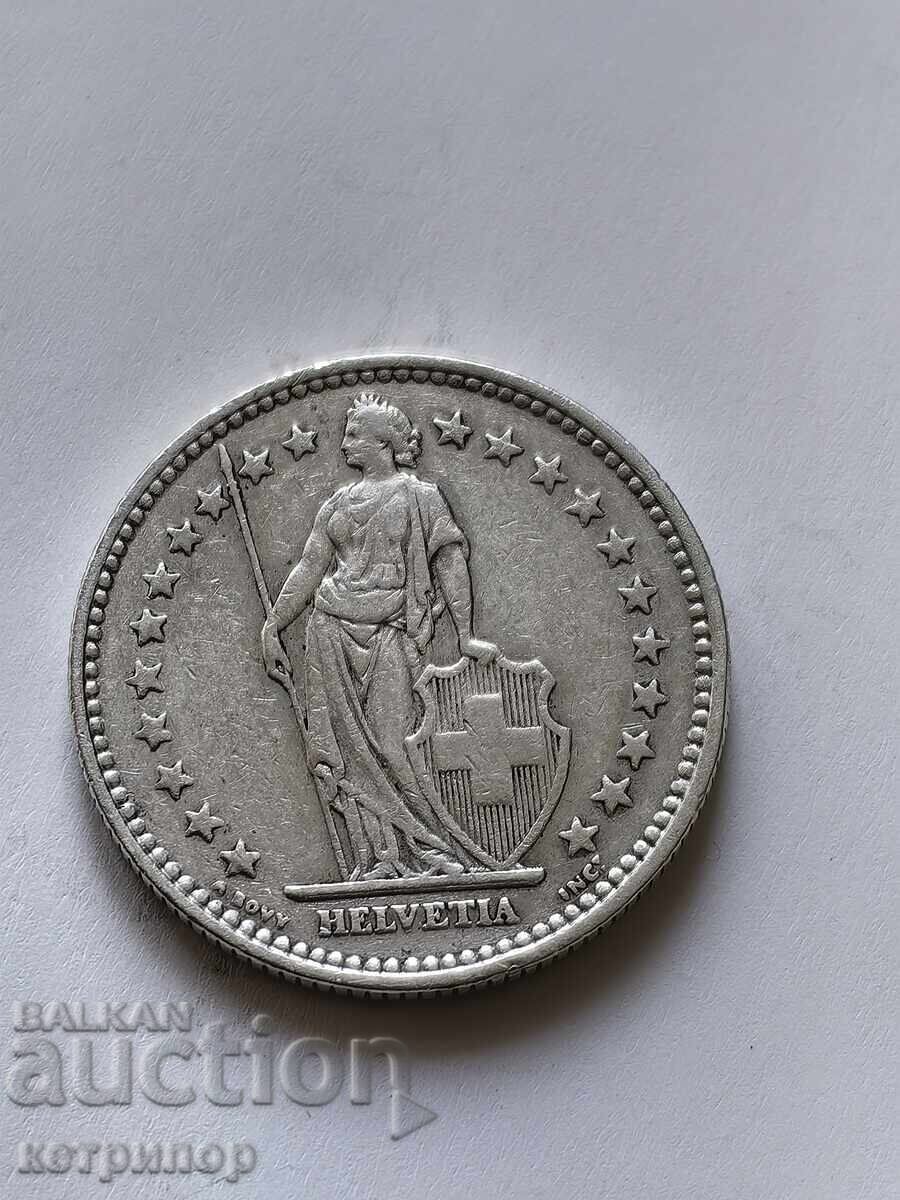 2 francs Switzerland 1911 silver with price 36.00 BGN | € 18.41 2 francs Switzerland 1911 silver with price 36.00 BGN | € 18.41