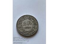 2 francs Switzerland 1920 silver