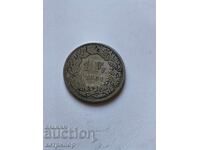 1 franc Switzerland 1861 silver