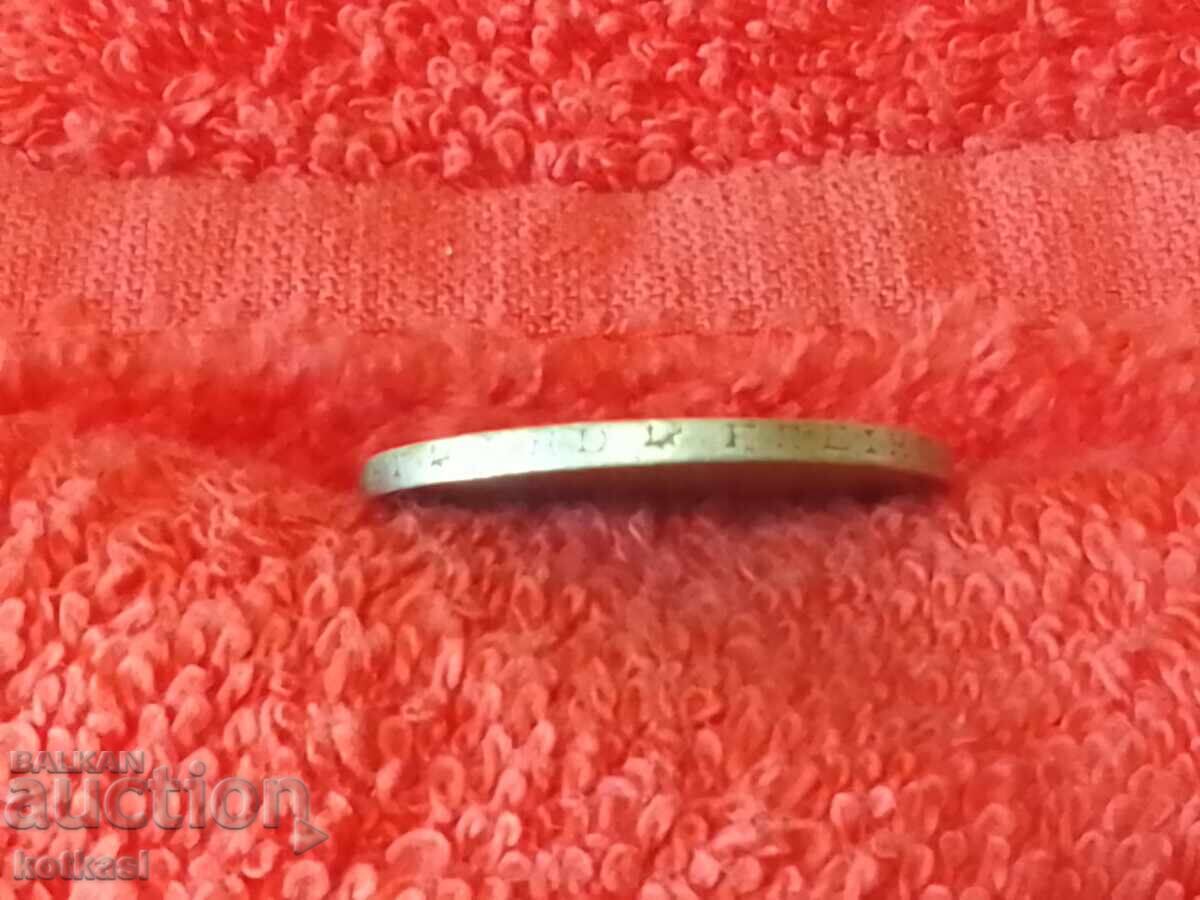 Стара сребърна монета 5 марки 1958 г Германия - 5