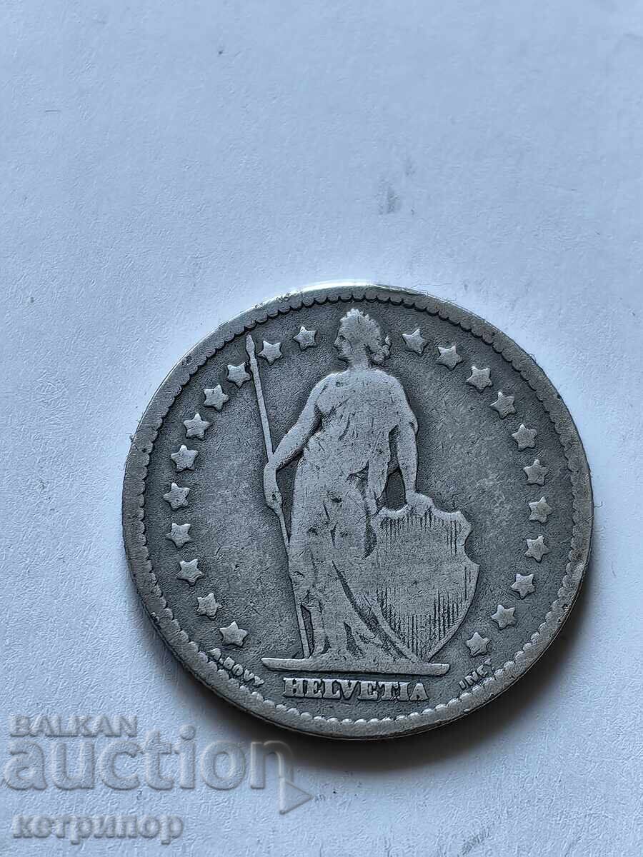 1 franc Switzerland 1876 silver with price 22.00 BGN | € 11.25 1 franc Switzerland 1876 silver with price 22.00 BGN | € 11.25