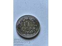 1 franc Switzerland 1877 silver