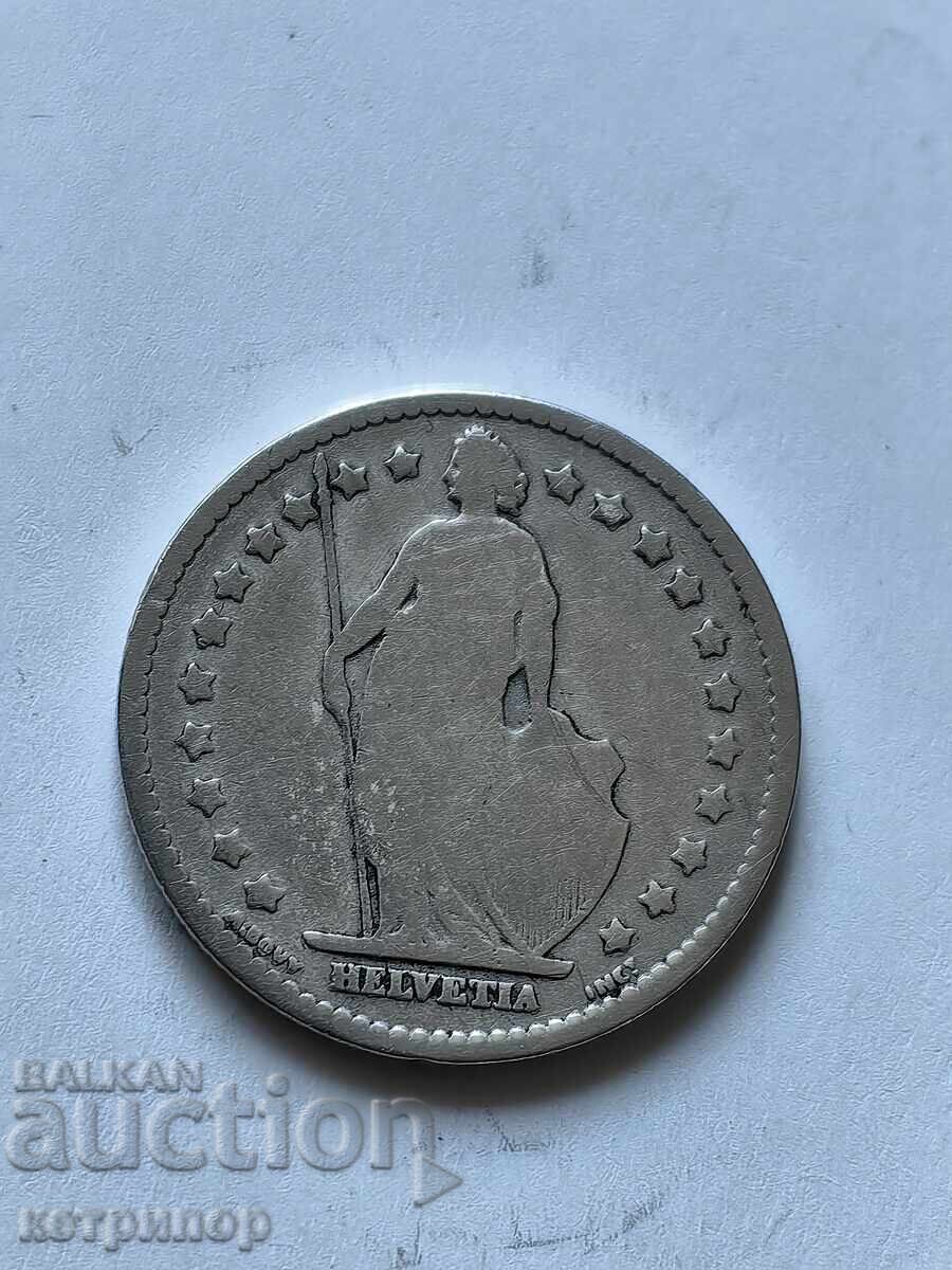 1 franc Elveția argint 1880 cu preț € 21.00 | 41.07 BGN 1 franc Elveția argint 1880 cu preț € 21.00 | 41.07 BGN