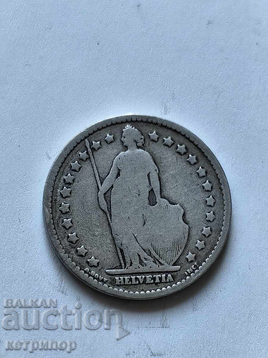 1 franc Switzerland 1886 silver with price 18.00 BGN | € 9.20 1 franc Switzerland 1886 silver with price 18.00 BGN | € 9.20