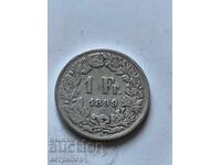 1 franc Switzerland 1899 silver