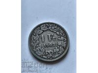 1 franc Switzerland 1903 silver