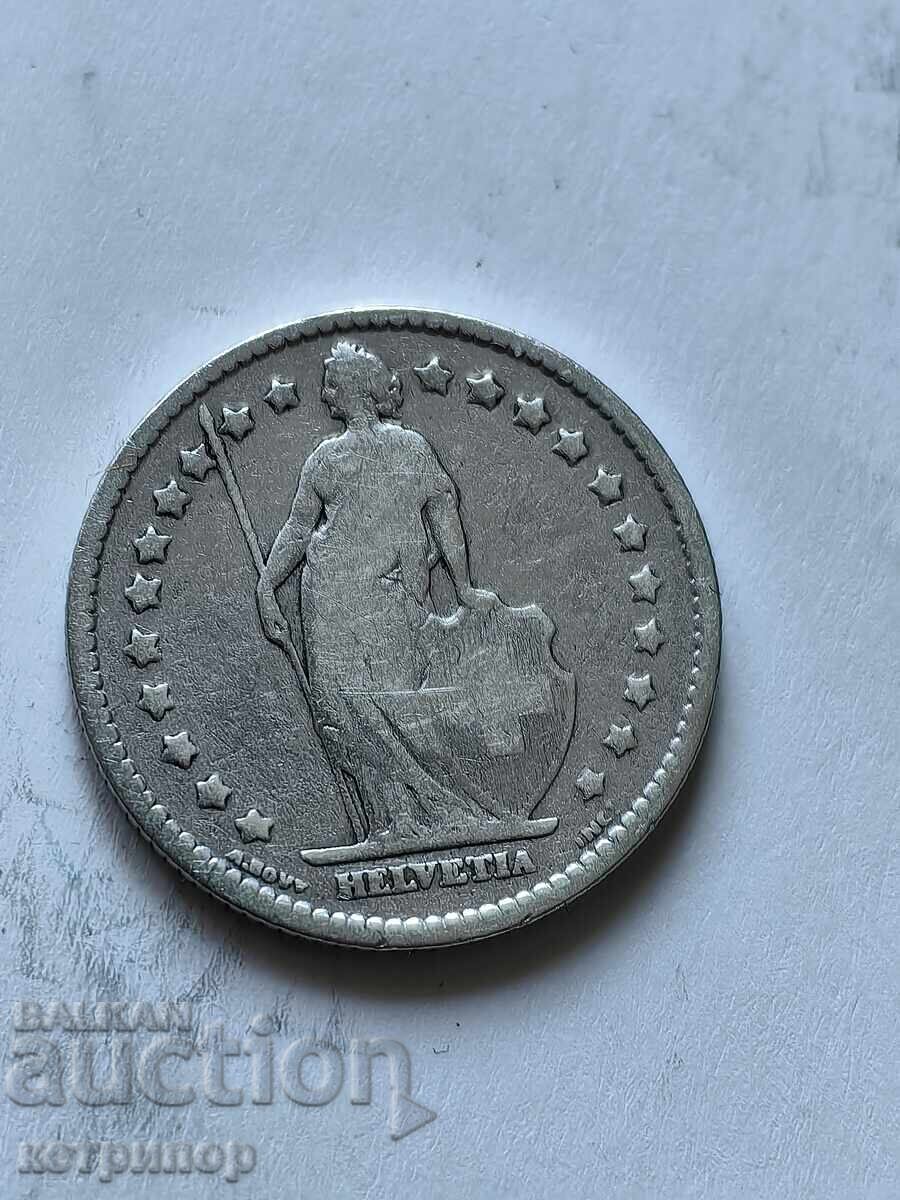 1 φράγκο Ελβετία ασήμι 1904 με τιμή 19.00 BGN | € 9.71 1 φράγκο Ελβετία ασήμι 1904 με τιμή 19.00 BGN | € 9.71