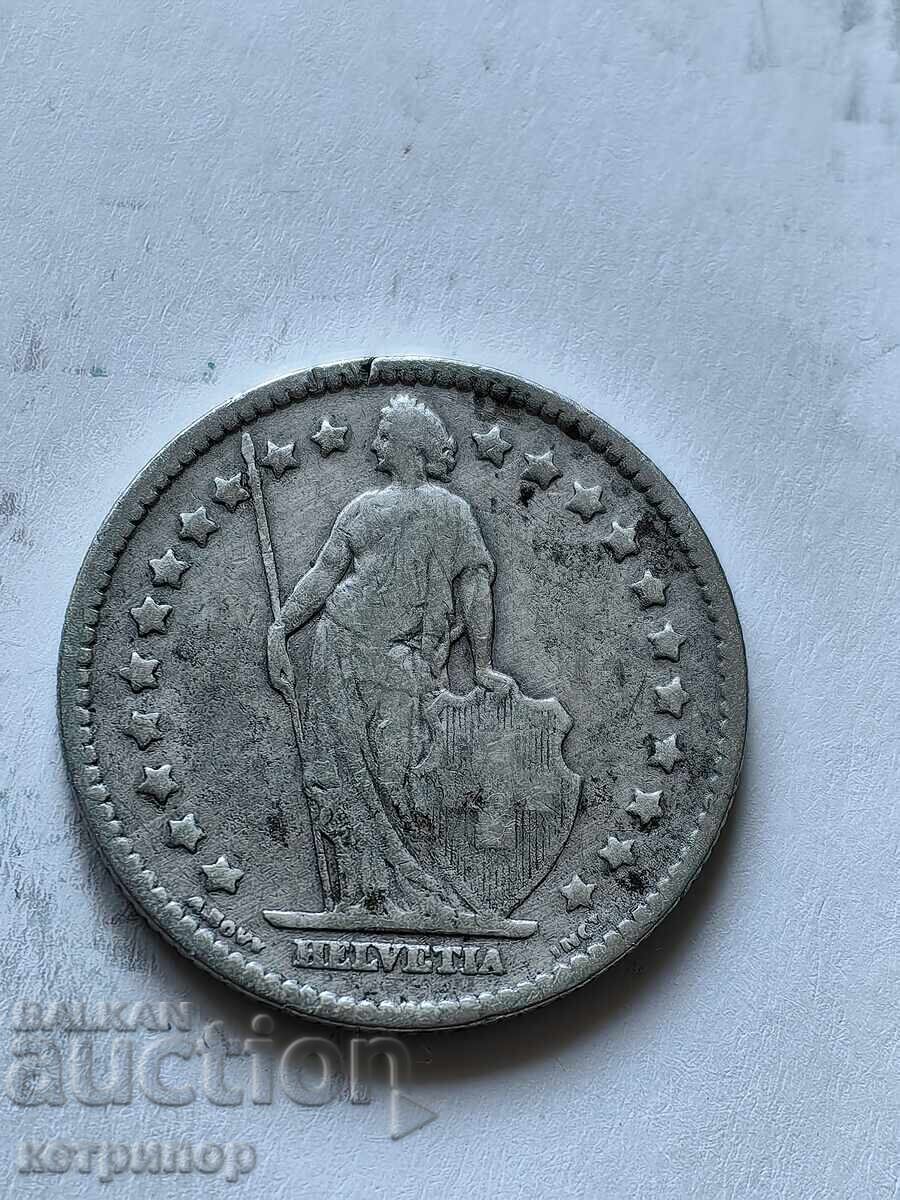 1 franc Switzerland 1905 silver with price 19.00 BGN | € 9.71