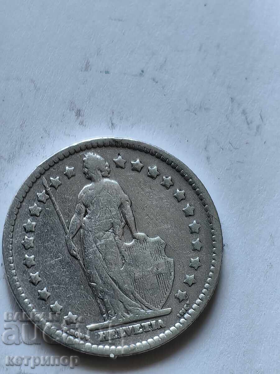 1 franc Switzerland 1907 silver with price 19.00 BGN | € 9.71 1 franc Switzerland 1907 silver with price 19.00 BGN | € 9.71