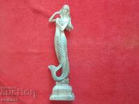 Old figurine of a Sea Nymph Mermaid, height about 42 cm.