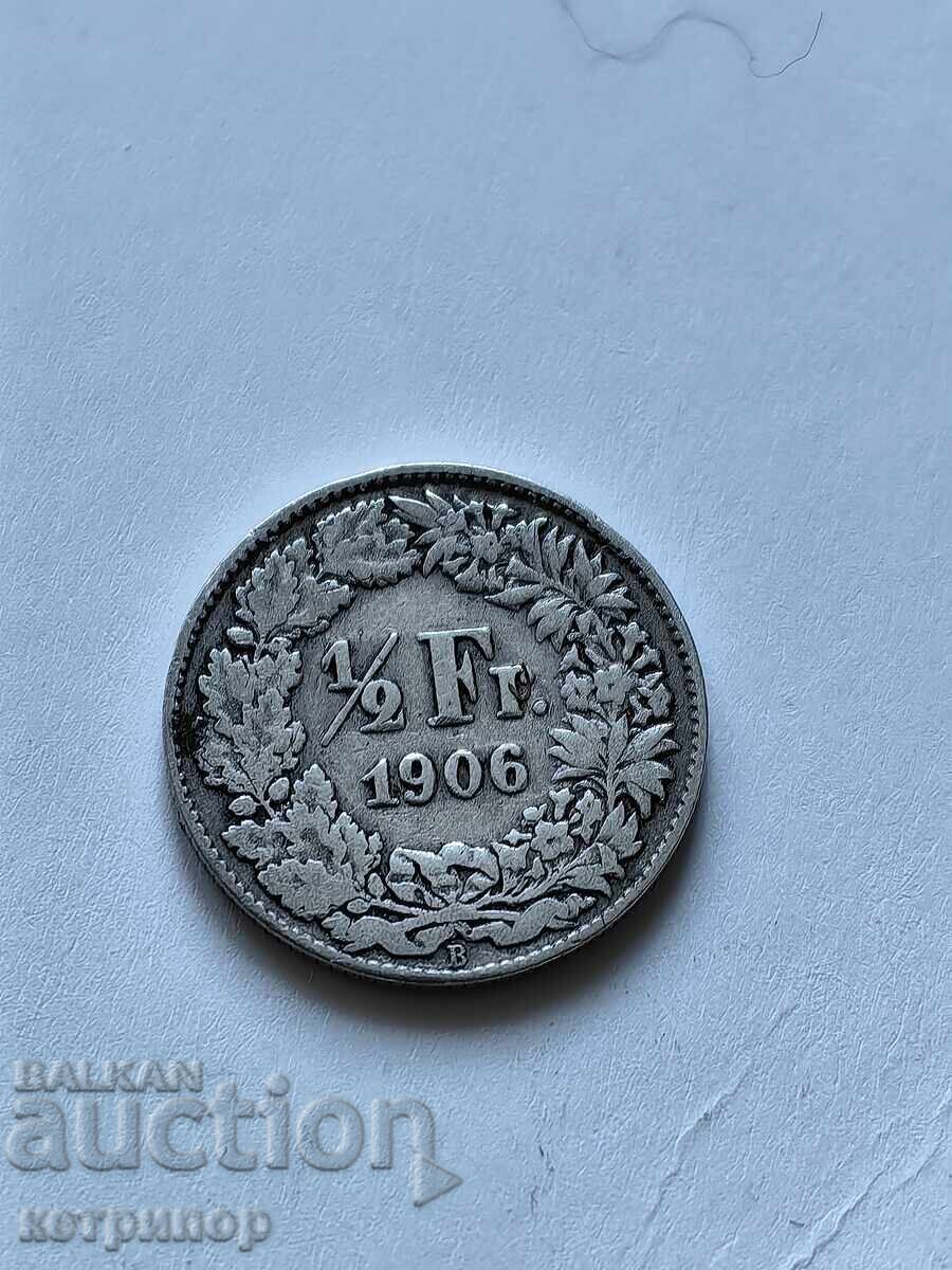 1/2 franc Switzerland 1906 silver 1/2 franc Switzerland 1906 silver