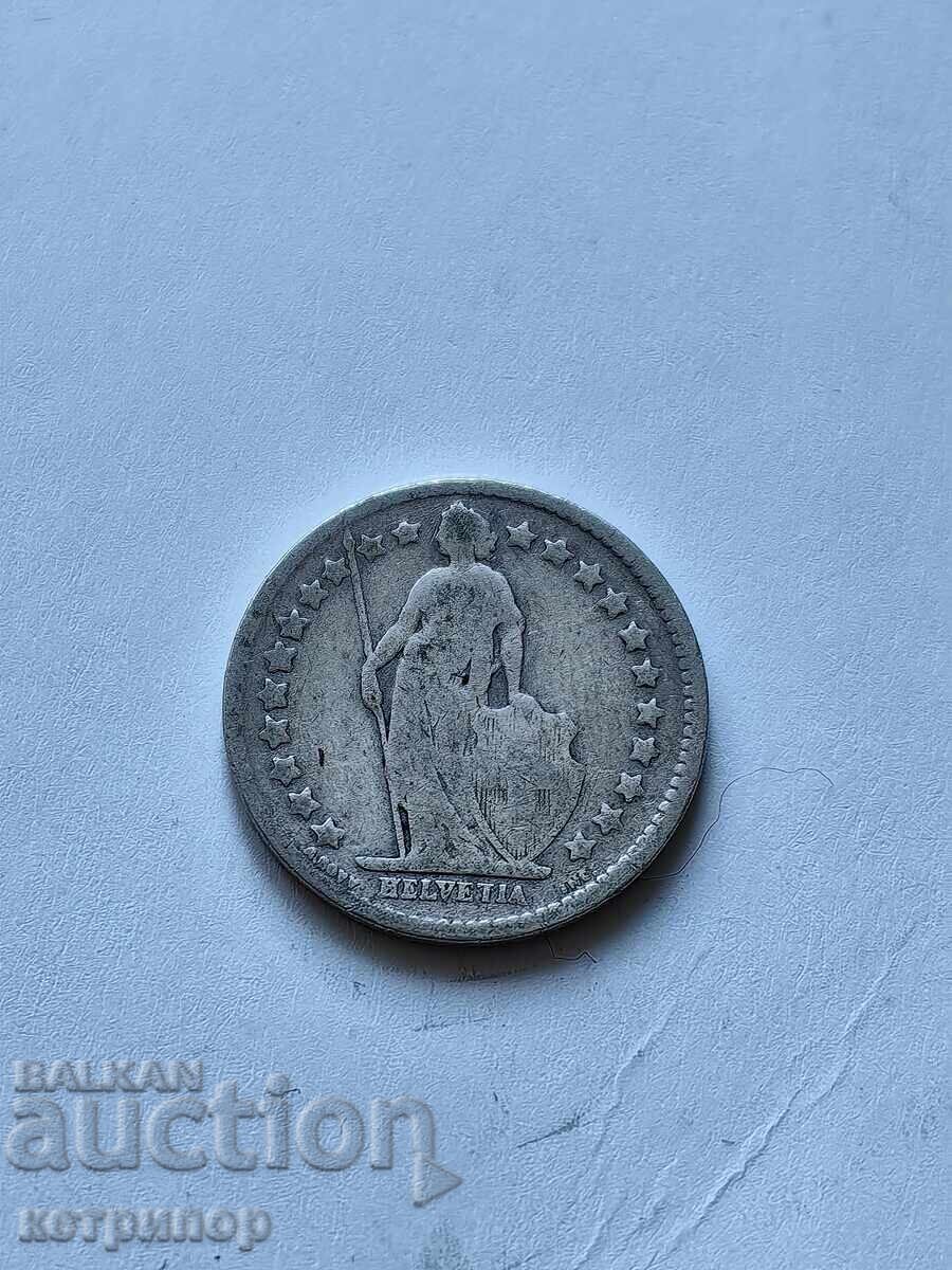 1/2 franc Switzerland 1907 silver with price 10.00 BGN | € 5.11