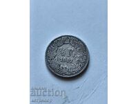 1/2 franc Switzerland 1907 silver