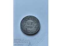 1/2 franc Switzerland 1907 silver