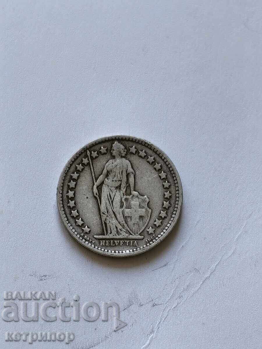 1/2 franc Switzerland 1909 silver with price 10.00 BGN | € 5.11 1/2 franc Switzerland 1909 silver with price 10.00 BGN | € 5.11