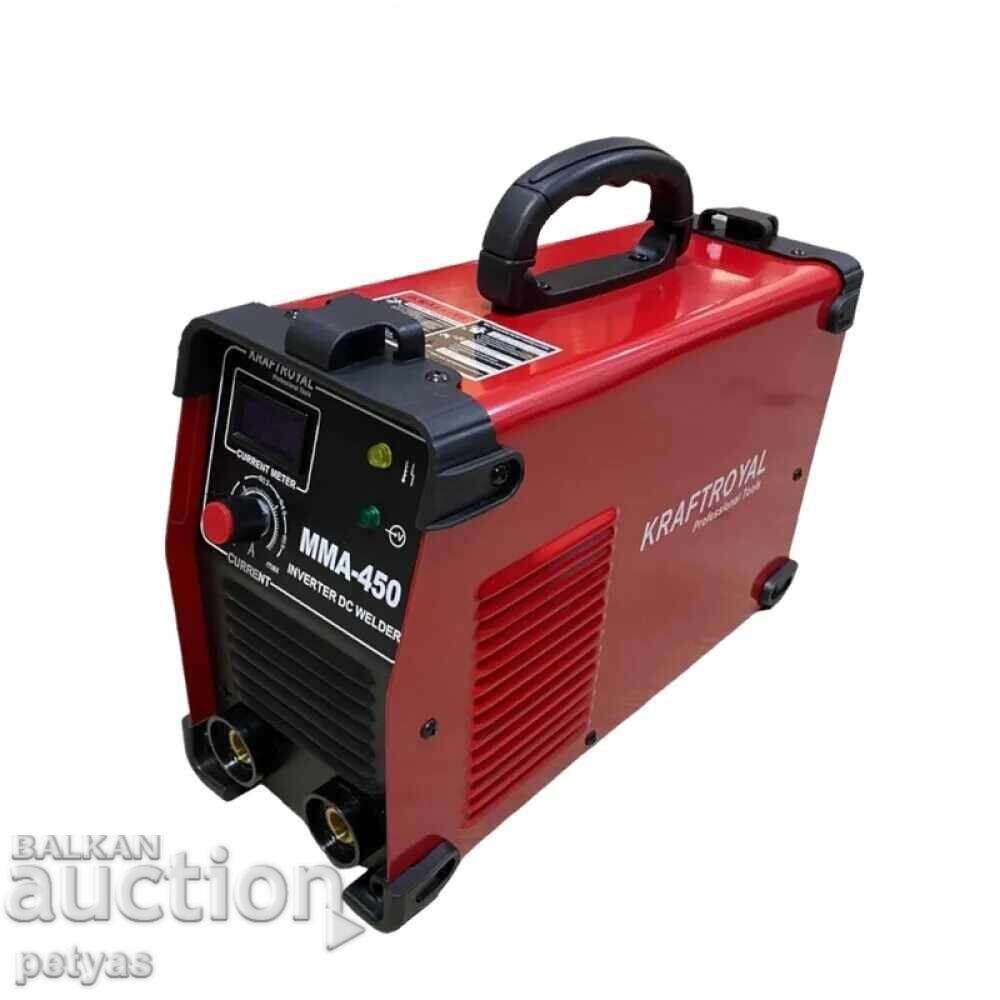 Auction Inverter Electric Welder KRAFTROYAL. 450A with LCD display. MMA, Auction Inverter Electric Welder KRAFTROYAL. 450A with LCD display. MMA,