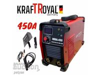 Generator electric cu invertor KRAFTROYAL. 450A cu display LCD. MMA,