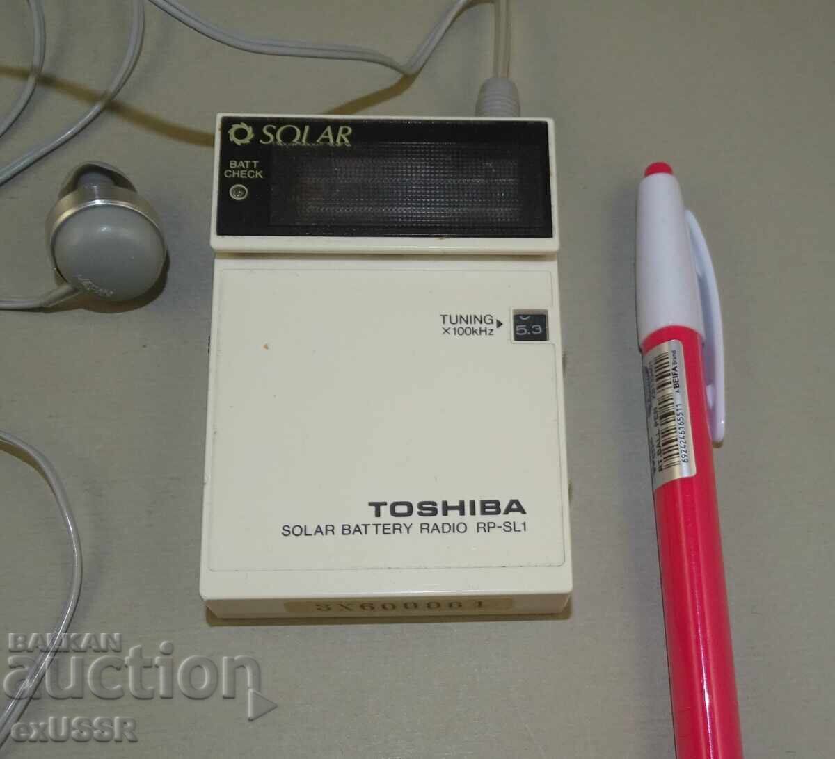 Auction 80s Small pocket transistor radio TOSHIBA TOSHIBA RP-SL1 Auction 80s Small pocket transistor radio TOSHIBA TOSHIBA RP-SL1