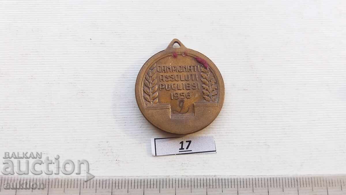 medal - athletics italy 1956 - 5 medal - athletics italy 1956 - 5