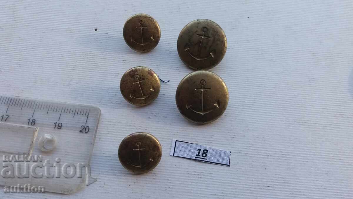 Auction navy buttons Auction navy buttons