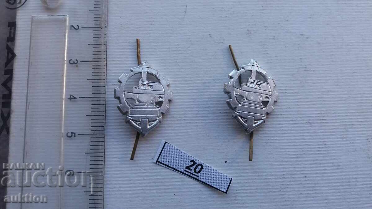 monogram for officer's epaulettes lieutenant colonel of the BA uniform with price 1.99 BGN | € 1.02