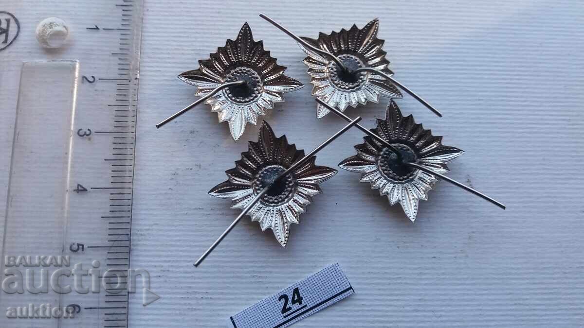 star for officer's shoulder straps lieutenant colonel from BA uniform 4 pieces - 5 star for officer's shoulder straps lieutenant colonel from BA uniform 4 pieces - 5