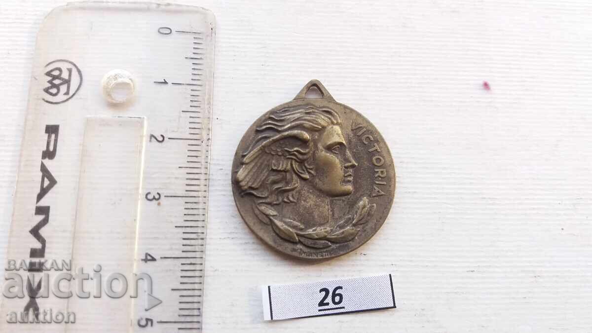 medal - athletics italy 1954 with price 2.99 BGN | € 1.53 medal - athletics italy 1954 with price 2.99 BGN | € 1.53
